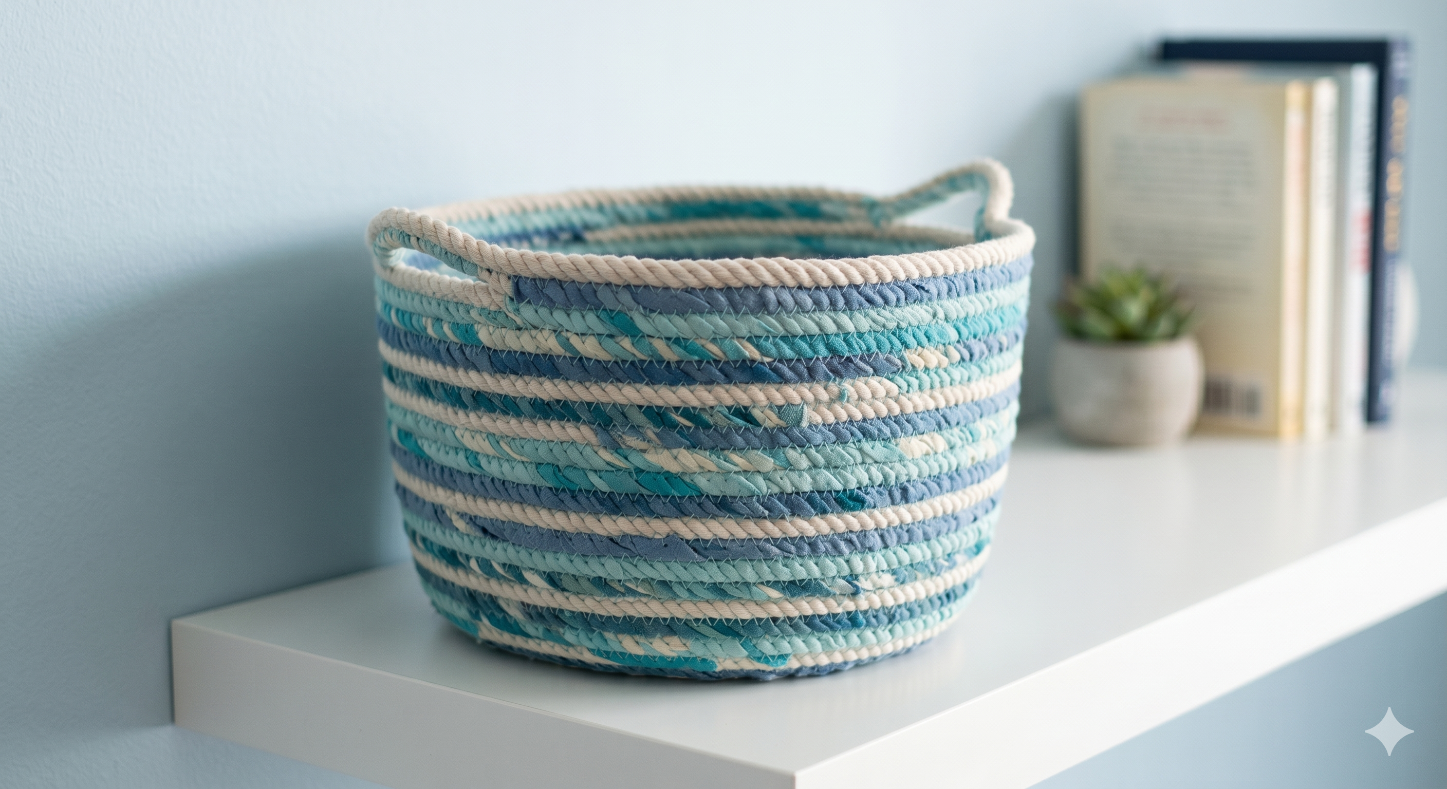 Shallow woven tray basket