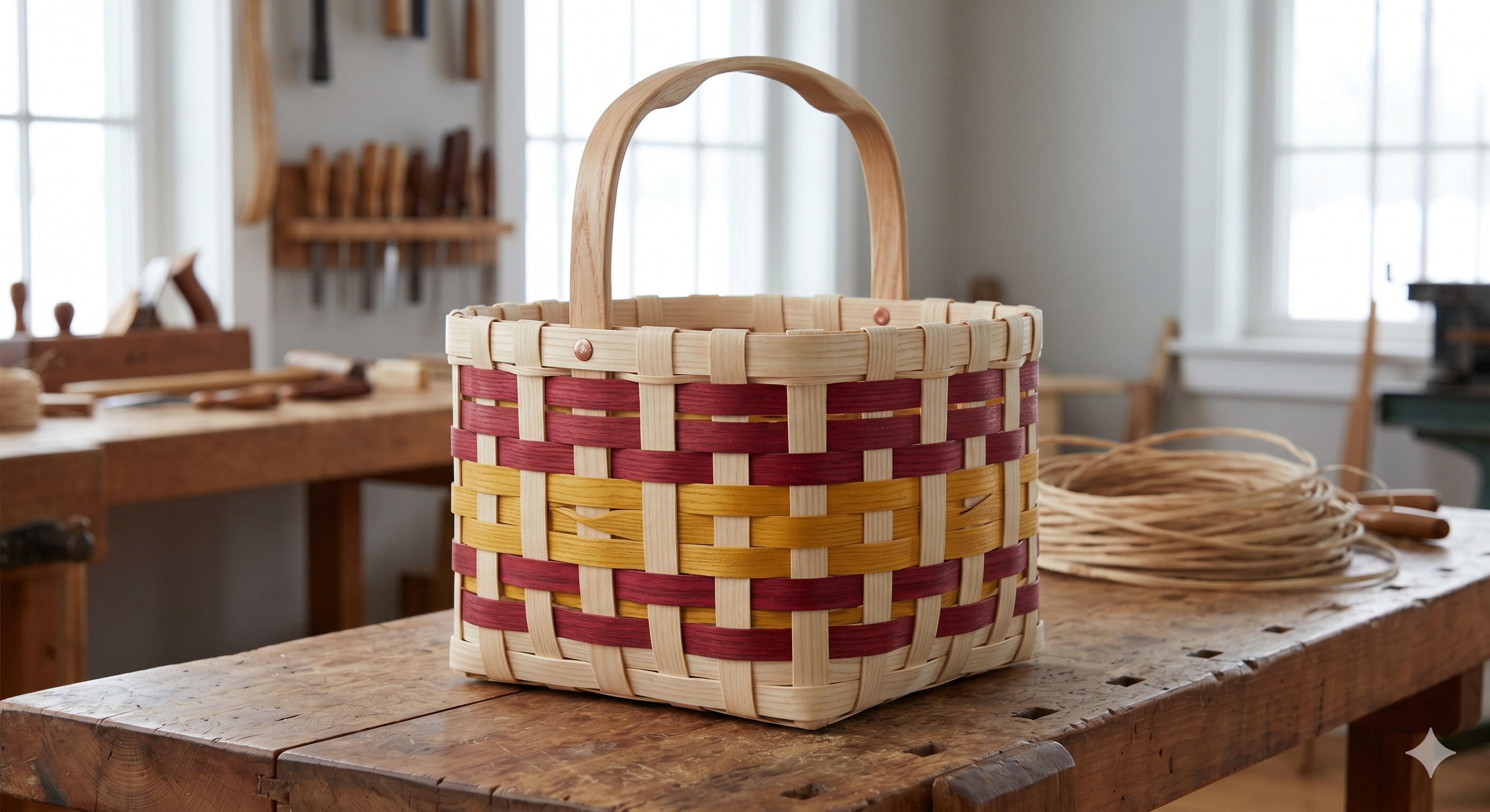 Small woven catch-all basket